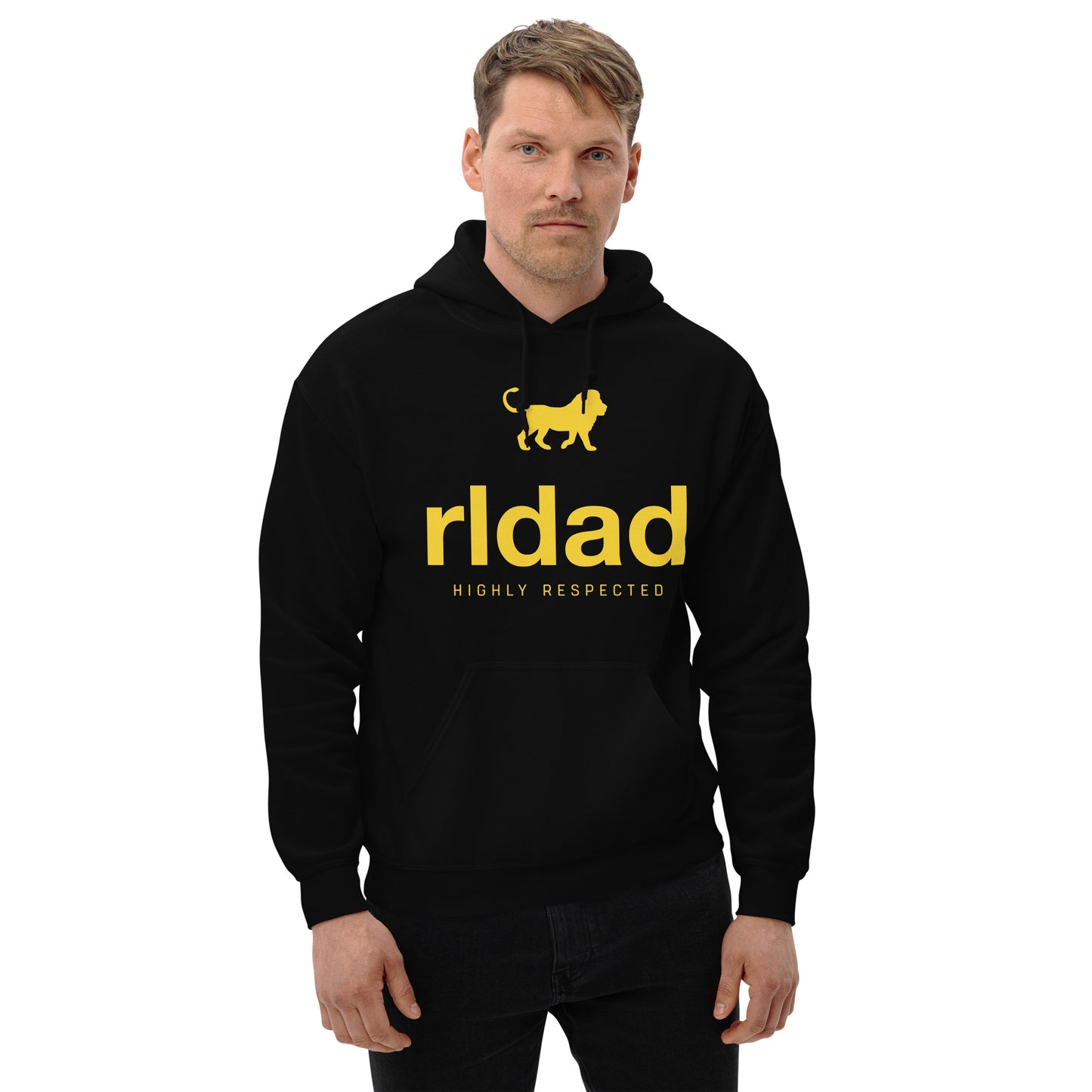 Black/yellow RLDAD hoodie