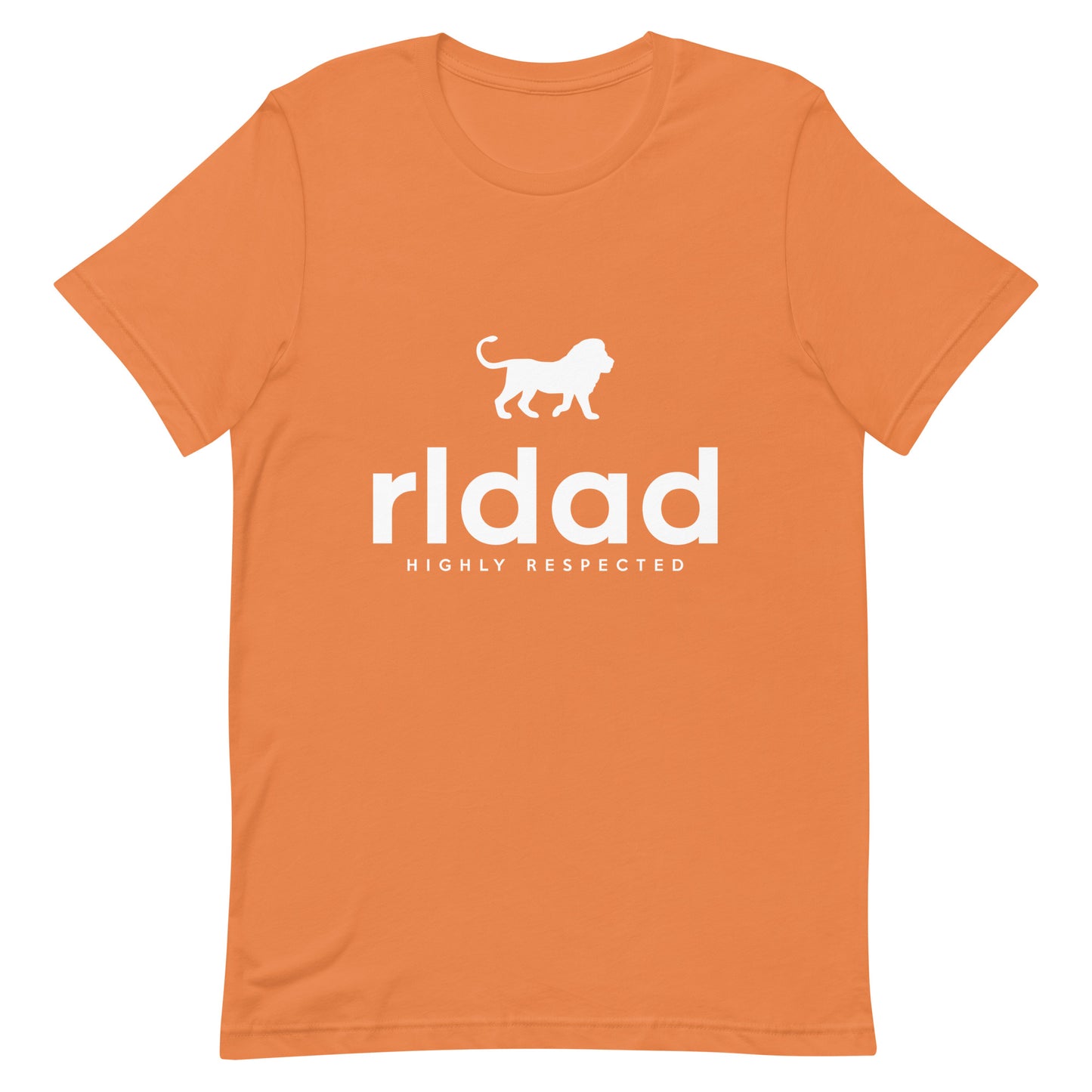 RLDAD white letter t-shirt (orange)