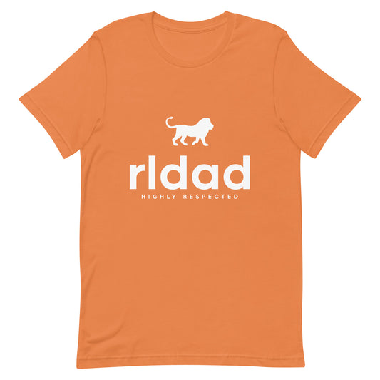 RLDAD white letter t-shirt (orange)