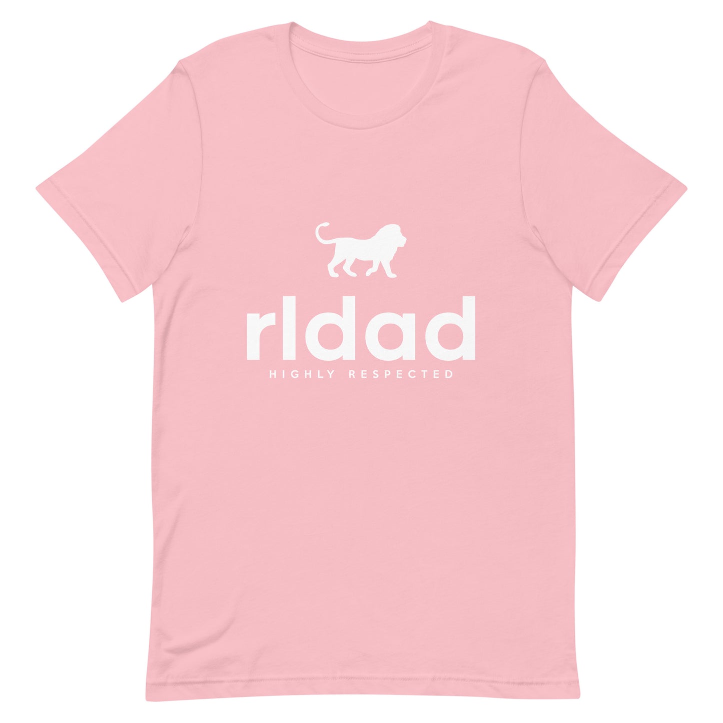 RLDAD white letter t-shirt (pink)